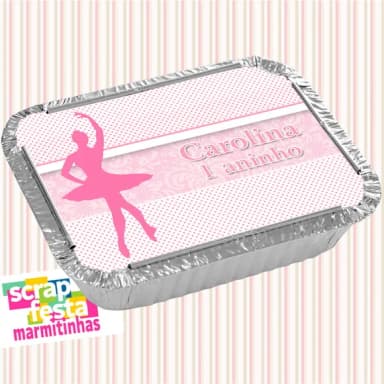 Marmitinha Personalizada Festa Bailarina