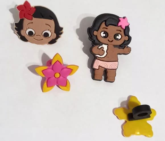 Ponteira para Lápis Moana Emborrachados - 6 Peças