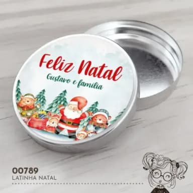 Latinha Adesivada Natal - 00789
