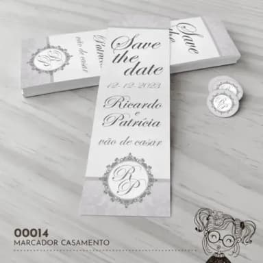 Marcador de Livro Save The Date - 00014