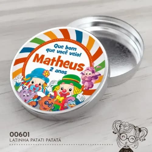 Latinha Adesivada Patati Patatá - 00601