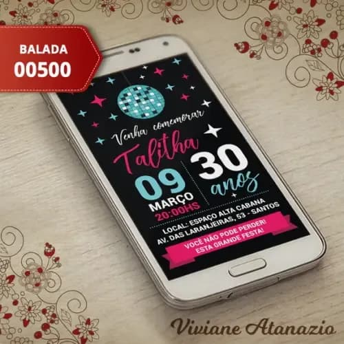 Convite Digital Balada - 00500