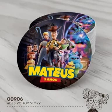 Adesivo Redondo Toy Story - 00906