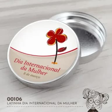 Latinha Adesivada Dia Internacional da Mulher - 00106