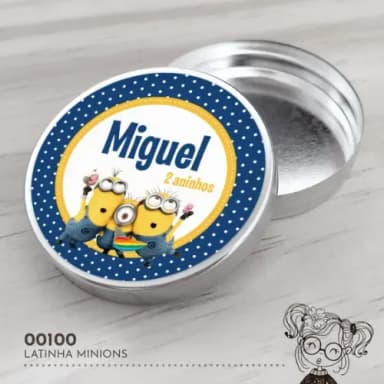 Latinha Adesivada Minions - 00100