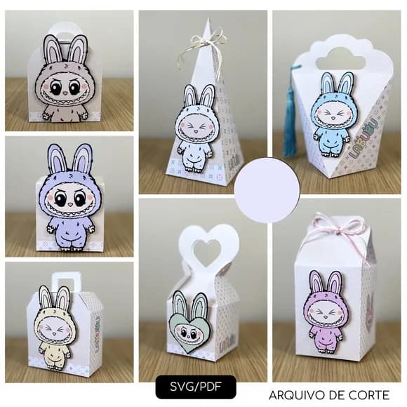 Kit 60 Lembrancinhas Labubu
