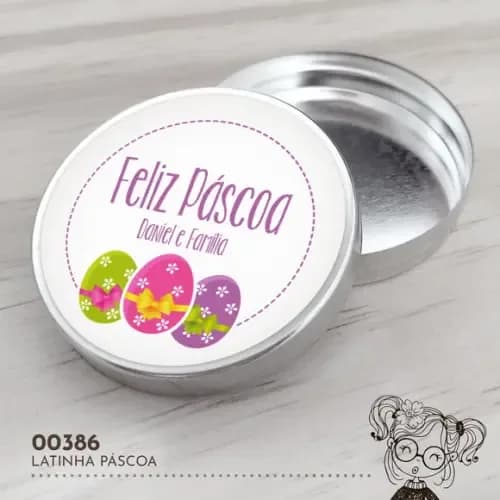 Latinha Adesivada Páscoa - 00386