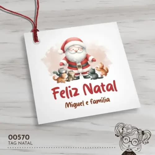 Tag Quadrada Natal - 00570