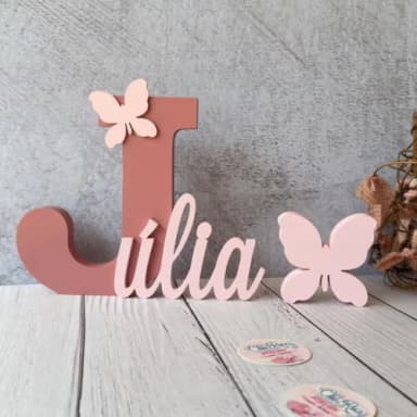 Jardim Encantado - Nomes Personalizados + Borboleta