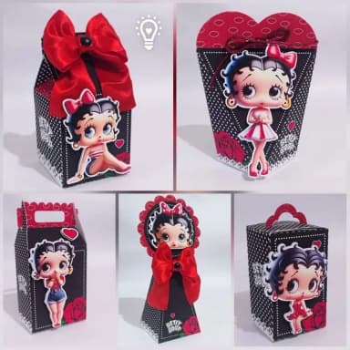 Kit 60 Lembrancinhas Betty Boop