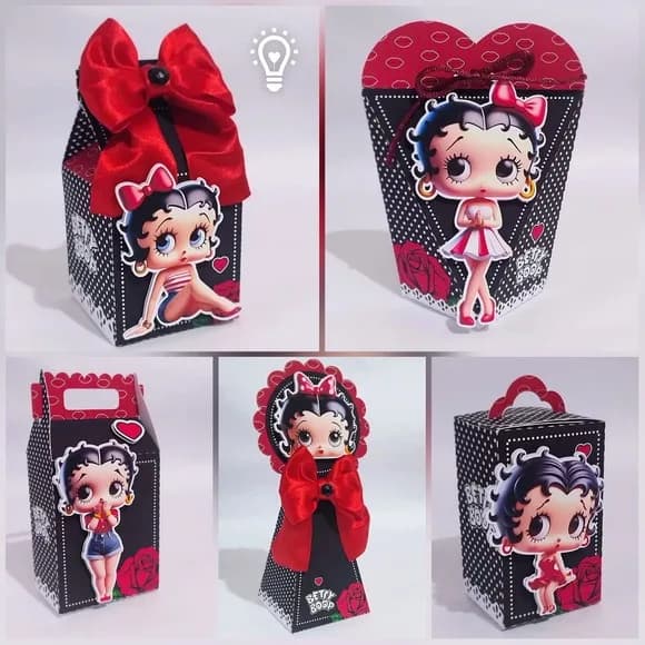 Kit 60 Lembrancinhas Betty Boop