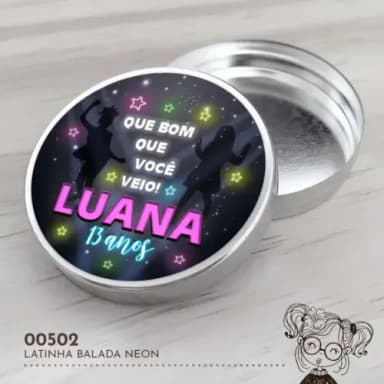 Latinha Adesivada Balada - 00502