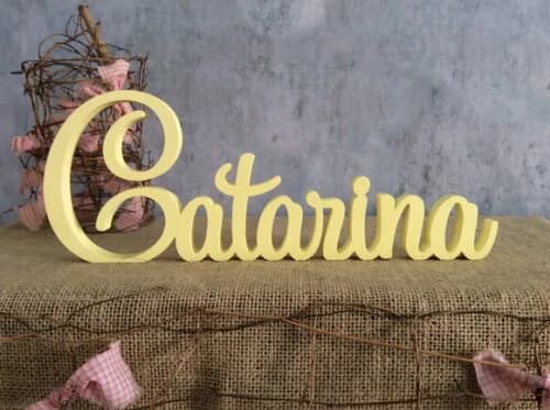 Letras de mdf -nomes - Letras Cursivas