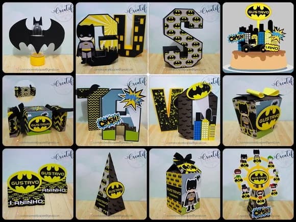 Kit 60 Lembrancinhas Batman
