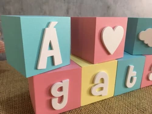 Candy Colors - Cubos 6x6cm Cute