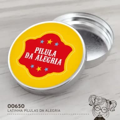 Latinha Adesivada Pílulas da Alegria - 00650