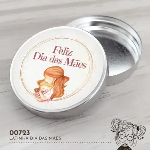Latinha Adesivada Dia das Mães - 00723