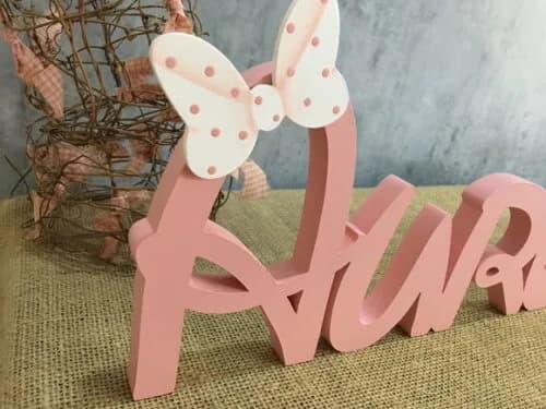 Festa Minnie - Letras de Mesa