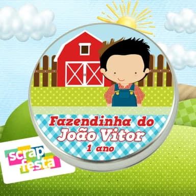 Latinhas Personalizadas Festa Fazendinha