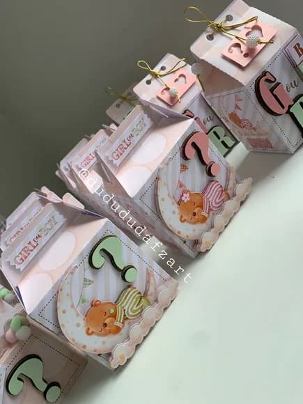 Kit 60 Lembrancinhas Chá Revelação