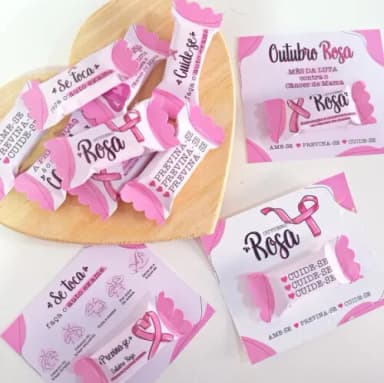 Card com Bala Outubro Rosa