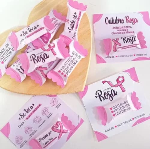 Card com Bala Outubro Rosa