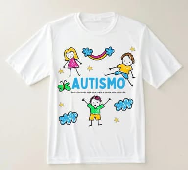 Camiseta Autismo Inclusão Não É Exceção