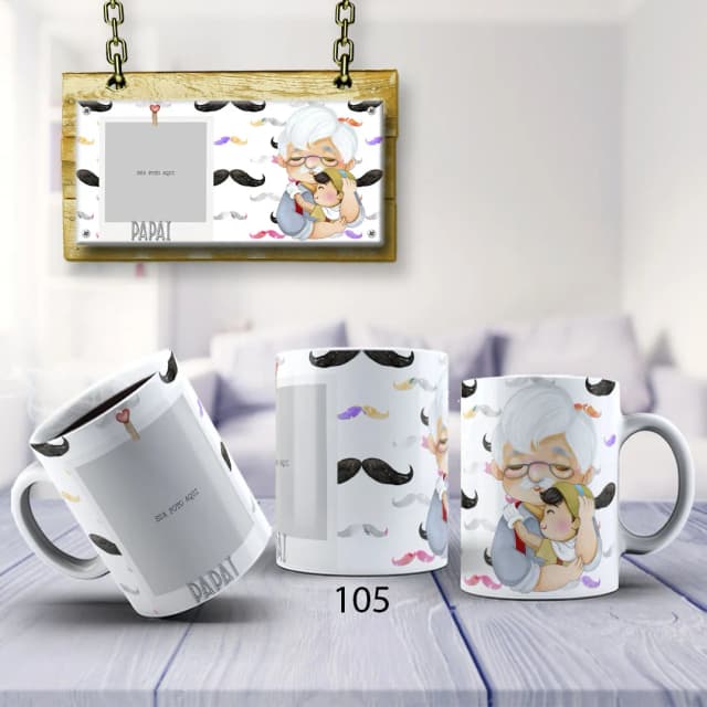 Caneca de Porcelana  Personalizada dia dos Pais-Presente Exlusivo