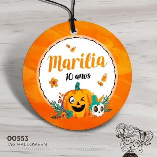 Tag Redonda Halloween - 00553