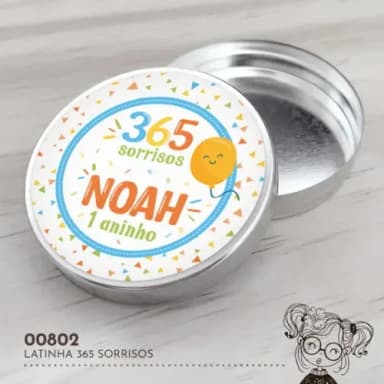 Latinha Adesivada 365 Sorrisos - 00802
