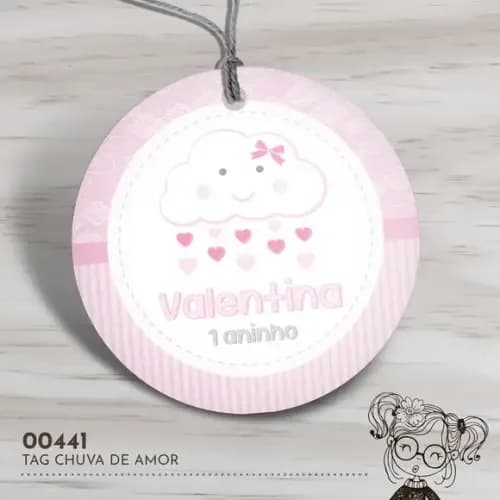 Tag Redonda Chuva de Amor - 00441