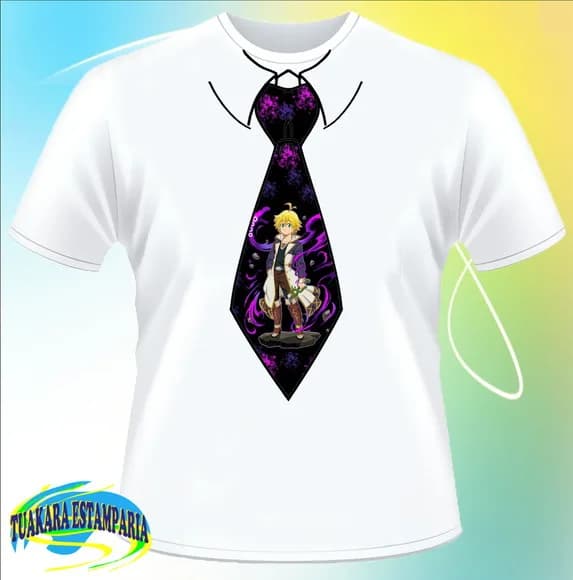 Camiseta Gravata - Nanatsu no Taizai