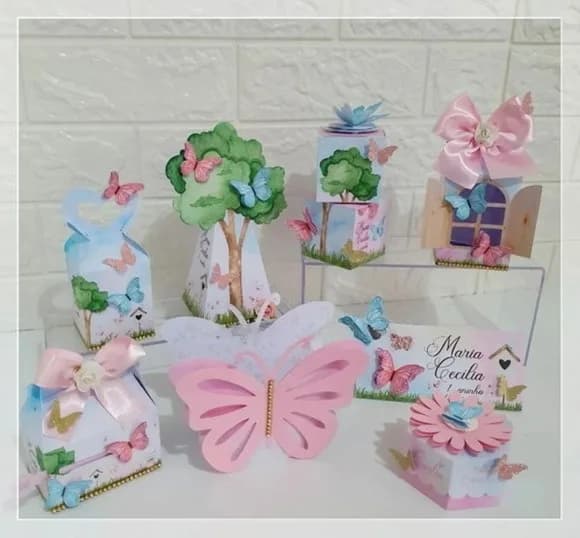 Kit 60 Lembrancinhas Jardim Encantado