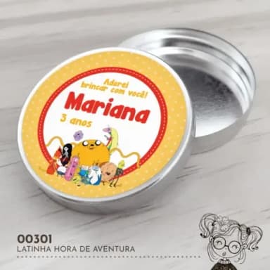 Latinha Adesivada Hora de Aventura - 00301