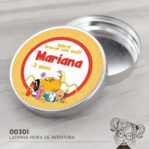 Latinha Adesivada Hora de Aventura - 00301