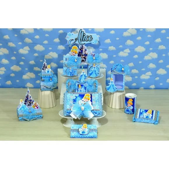 Kit 60 Lembrancinhas Cinderela