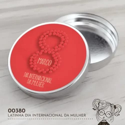 Latinha Adesivada Dia Internacional da Mulher - 00380