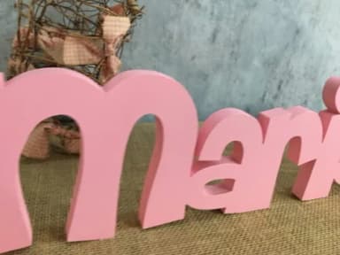Letras de MDF -Nomes Linha CH