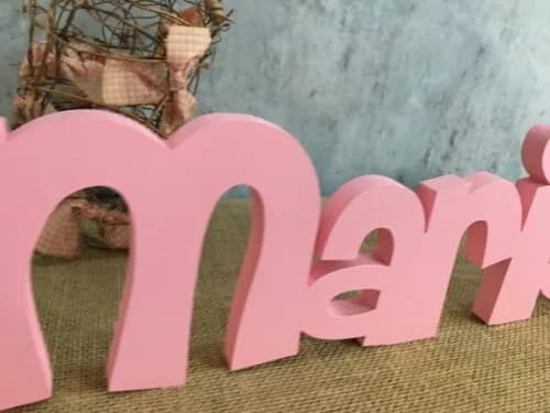 Letras de MDF -Nomes Linha CH