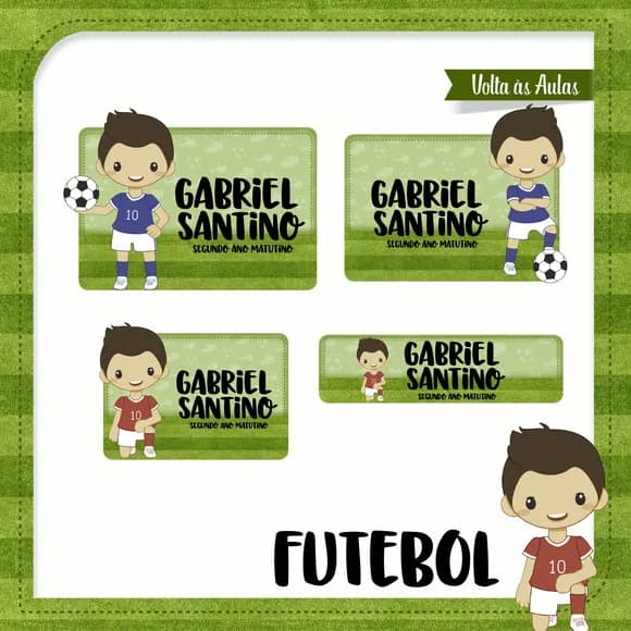60 Etiquetas Futebol