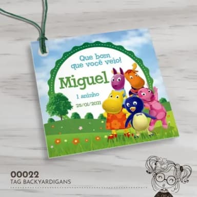 Tag Quadrada Backyardigans - 00022