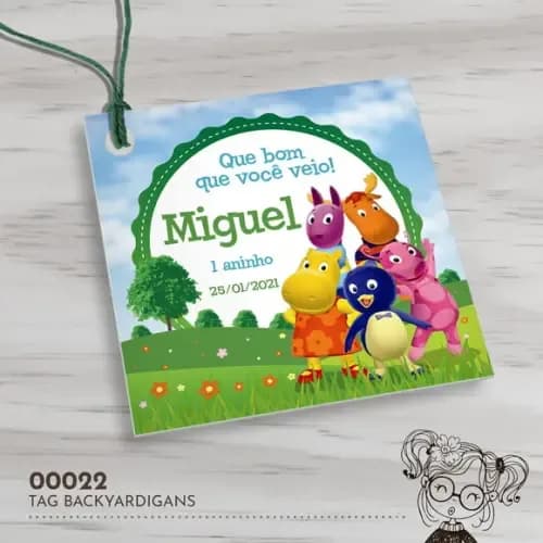 Tag Quadrada Backyardigans - 00022
