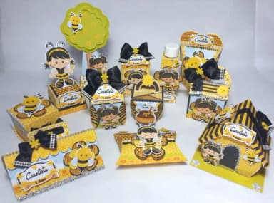 Kit 60 Lembrancinhas Abelha