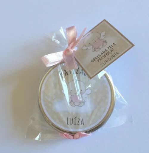 Lembrancinha p/ Batizado Anjinha - Vela