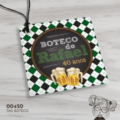 Tag Quadrada Boteco - 00450