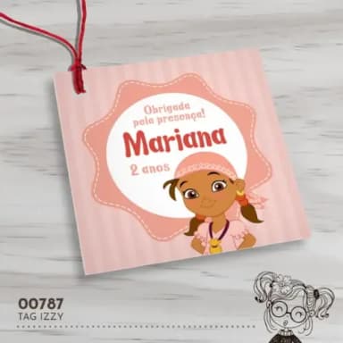 Tag Quadrada Izzy - 00787