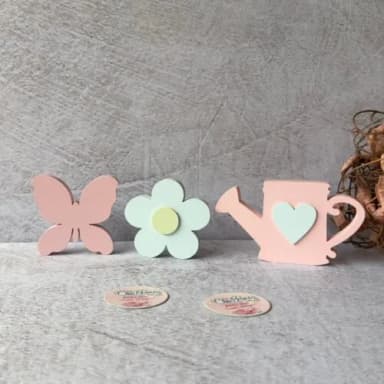 Kit Baby Jardim -flor + Borboleta + Regador -decoração Bebê