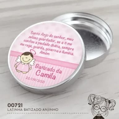 Latinha Adesivada Santo Anjo - 00721