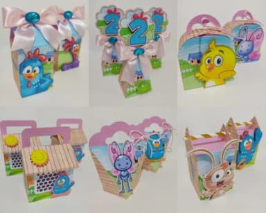 Kit 60 Lembrancinhas Galinha Pintadinha