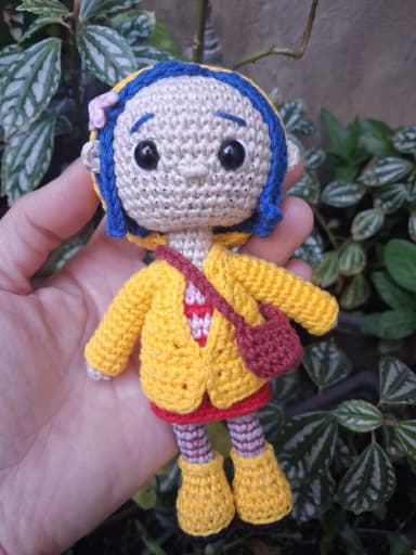 Coraline amigurumi CoralineJones Boneca